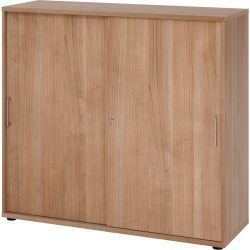 Aktenschrank Office Braun Holz 120 cm 40 cm 110 cm - Farbe: Nussbaum Dekor - Material: Holzwerkstoff - Aktenschrank