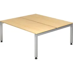 Schreibtisch Office Holz 180 cm - Farbe: Ahorn - Material: Holzwerkstoff - Schreibtisch