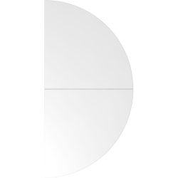 Anbautisch Office Weiss Holz 160 cm - Material: Holzwerkstoff - Anbautisch