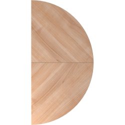 Anbautisch Office Braun Holz 160 cm - Farbe: Nussbaum - Material: Holzwerkstoff - Anbautisch