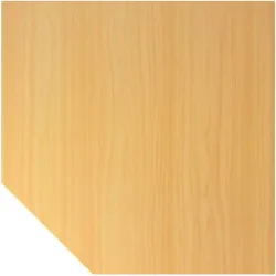 Anbautisch Office Braun Holz 120 cm - Farbe: buche - Material: Holzwerkstoff - Anbautisch