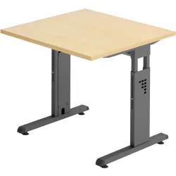 Schreibtisch Office Holz 80 cm - Farbe: Ahorn - Material: Holzwerkstoff - Schreibtisch