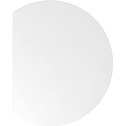 Anbautisch Office Weiss Holz 80 cm - Material: Holzwerkstoff - Anbautisch