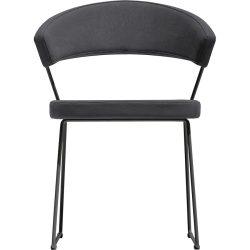 CONNUBIA Stuhl New Times Schwarz Polyester/Metall 57 cm - Stuhl