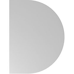 Anbautisch Office Grau Holz 60 cm - Material: Holzwerkstoff - Anbautisch