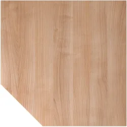Anbautisch Office Braun Holz 120 cm - Farbe: Nussbaum - Material: Holzwerkstoff - Anbautisch