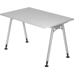 Schreibtisch Office Grau Holz 120 cm - Material: Holzwerkstoff - Schreibtisch
