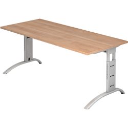 Schreibtisch Office Braun Holz 180 cm - Farbe: Nussbaum - Material: Holzwerkstoff - Schreibtisch