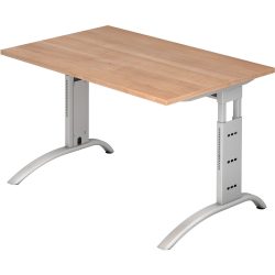 Schreibtisch Office Braun Holz 120 cm - Farbe: Nussbaum - Material: Holzwerkstoff - Schreibtisch