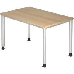 Schreibtisch Office Braun Holz 120 cm - Farbe: eiche - Material: Holzwerkstoff - Schreibtisch