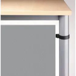 Hammerbacher Rückwandverkleidung VHR90/S Silber 1.030 x 19 x 400 mm