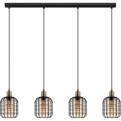 Eglo Pendellampe Chisle Braun/Schwarz Stahl 16.5 cm 110 cm - Pendellampe