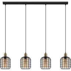 Eglo Pendellampe Chisle Braun/Schwarz Stahl 16.5 cm 110 cm - Pendellampe