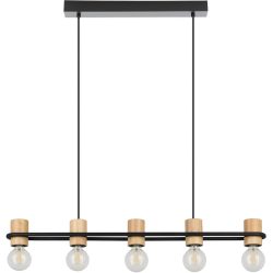 Eglo Pendellampe Chieveley Schwarz Stahl 8.5 cm 110 cm - Pendellampe