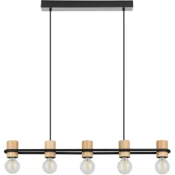 Eglo Pendellampe Chieveley Schwarz Stahl 8.5 cm 110 cm - Pendellampe