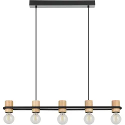 Eglo Pendellampe Chieveley Schwarz Stahl 8.5 cm 110 cm - Pendellampe