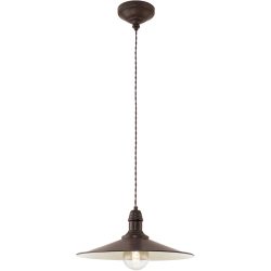 Eglo Pendellampe Stockbury Braun Stahl 36 cm 110 cm - Farbe: antikbraun - Pendellampe