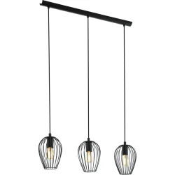 Eglo Pendellampe Newtown Schwarz Stahl 16 cm 110 cm - Pendellampe