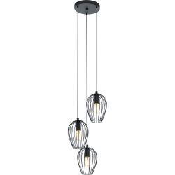 Eglo Pendellampe Newtown Schwarz Stahl 38 cm 130 cm - Pendellampe