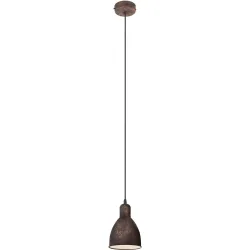 Eglo Pendellampe Priddy 1 Kupfer Stahl 15.5 cm 110 cm - Farbe: kupfer antik - Pendellampe