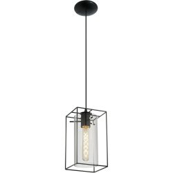 Eglo Pendellampe Loncino Schwarz Stahl 15 cm 110 cm - Pendellampe