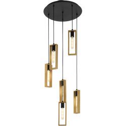 Eglo Pendellampe Littleton Schwarz Stahl 50 cm 150 cm - Pendellampe