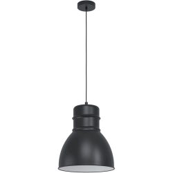 Eglo Pendellampe Ebury Schwarz/Weiss Stahl 38 cm 110 cm - Pendellampe