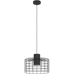 Eglo Pendellampe Milligan Schwarz/Weiss Stahl 38 cm 110 cm - Pendellampe