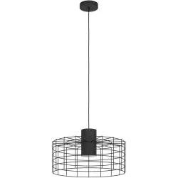 Eglo Pendellampe Milligan Schwarz/Weiss Stahl 48 cm 110 cm - Pendellampe