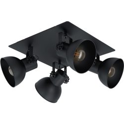 Eglo Spot Barnstaple 1 Schwarz Stahl/Holz 45 cm - Material: Holz/Stahl - Spot