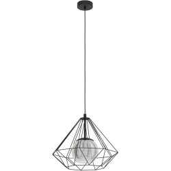 Eglo Pendellampe Vernham Schwarz Stahl 44.5 cm 110 cm - Pendellampe