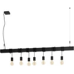 Eglo Pendellampe Townshend-B Schwarz Stahl 9.5 cm 200 cm - Pendellampe