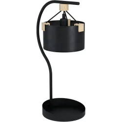 Eglo Tischlampe Potosi Schwarz Stahl 23 cm 65 cm - Tischlampe
