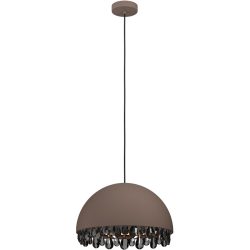 Eglo Pendellampe Gaetano 2 Braun Stahl 45 cm 150 cm - Farbe: kaffeebraun - Pendellampe