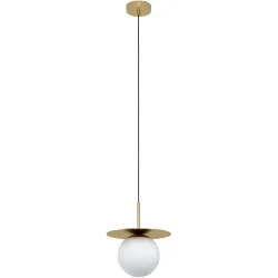 Eglo Pendellampe Arenales Stahl 18 cm 150 cm - Farbe: messing - Pendellampe