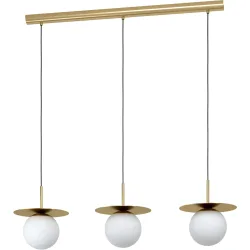 Eglo Pendellampe Arenales Stahl 27.5 cm 150 cm - Farbe: messing - Pendellampe