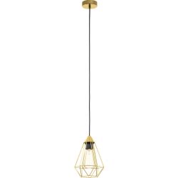 Eglo Pendellampe Tarbes Stahl 17.5 cm 130 cm - Farbe: messing - Pendellampe