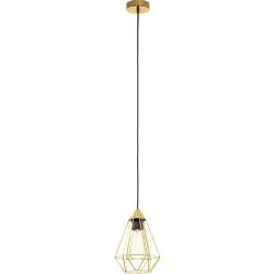 Eglo Pendellampe Tarbes Stahl 17.5 cm 130 cm - Farbe: messing - Pendellampe
