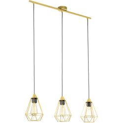 Eglo Pendellampe Tarbes Stahl 17.5 cm 130 cm - Farbe: messing - Pendellampe