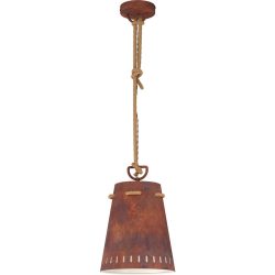 Eglo Pendellampe Meopham Rot Stahl 24 cm 110 cm - Farbe: rost - Pendellampe
