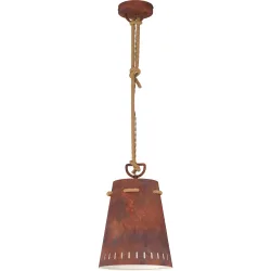 Eglo Pendellampe Meopham Rot Stahl 24 cm 110 cm - Farbe: rost - Pendellampe