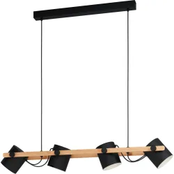 Eglo Pendellampe Hornwood Schwarz Stahl 18 cm 110 cm - Pendellampe