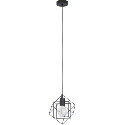 Eglo Pendellampe Straiton Schwarz Stahl 20.5 cm 110 cm - Pendellampe