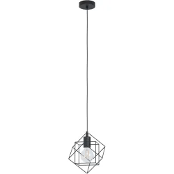 Eglo Pendellampe Straiton Schwarz Stahl 20.5 cm 110 cm - Pendellampe