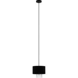 Eglo Pendellampe Sapuara Schwarz Stahl 24 cm 150 cm - Pendellampe