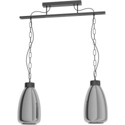 Eglo Pendellampe Brickfield Schwarz Stahl 20 cm 108.5 cm - Pendellampe