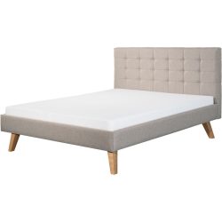 Bett Pano Beige Holzwerkstoff 180 x 200 cm - Farbe: creme - Bett