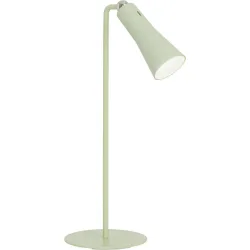 Tischlampe Banten Grün Kunststoff/Metall 12 cm 14 cm - Farbe: Olivgrün - LED - Lichtfarbe: Helles Neutralweiss - Material: Metall/Kunststoff -