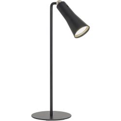Tischlampe Banten Grau Kunststoff/Metall 12 cm 14 cm - Farbe: anthrazit - LED - Lichtfarbe: Helles Neutralweiss - Material: Metall/Kunststoff -