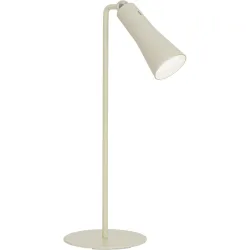 Tischlampe Banten Beige Kunststoff/Metall 12 cm 14 cm - Farbe: Greige - LED - Lichtfarbe: Helles Neutralweiss - Material: Metall/Kunststoff -